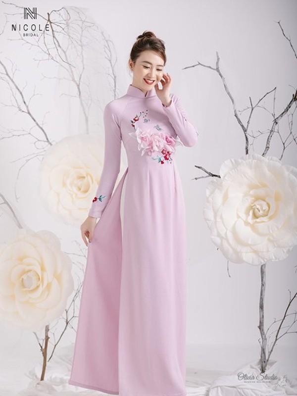 Áo dài cưới cô dâu V020