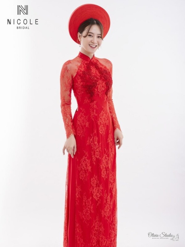 Áo dài cưới cô dâu V021