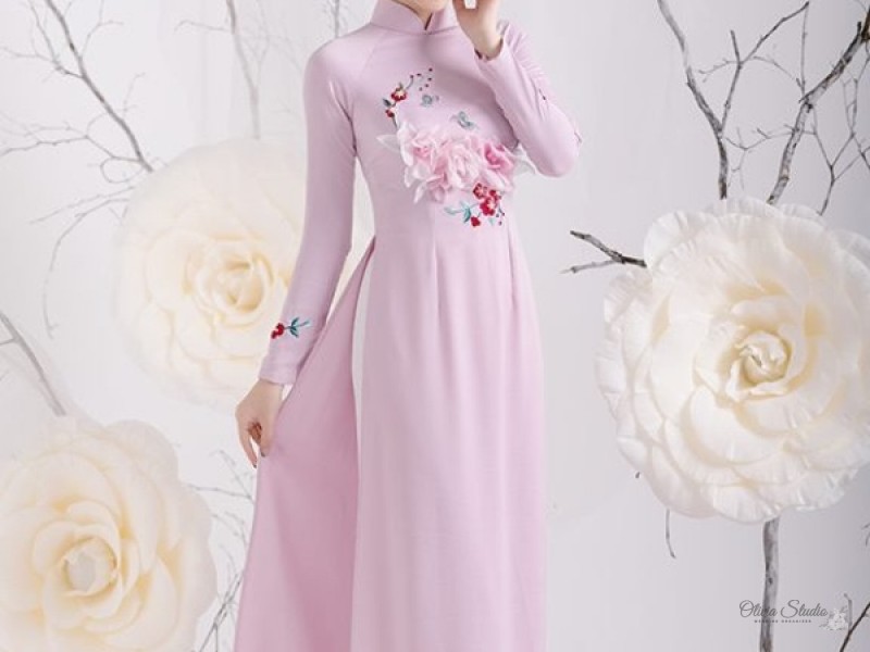 Áo dài cưới cô dâu V020